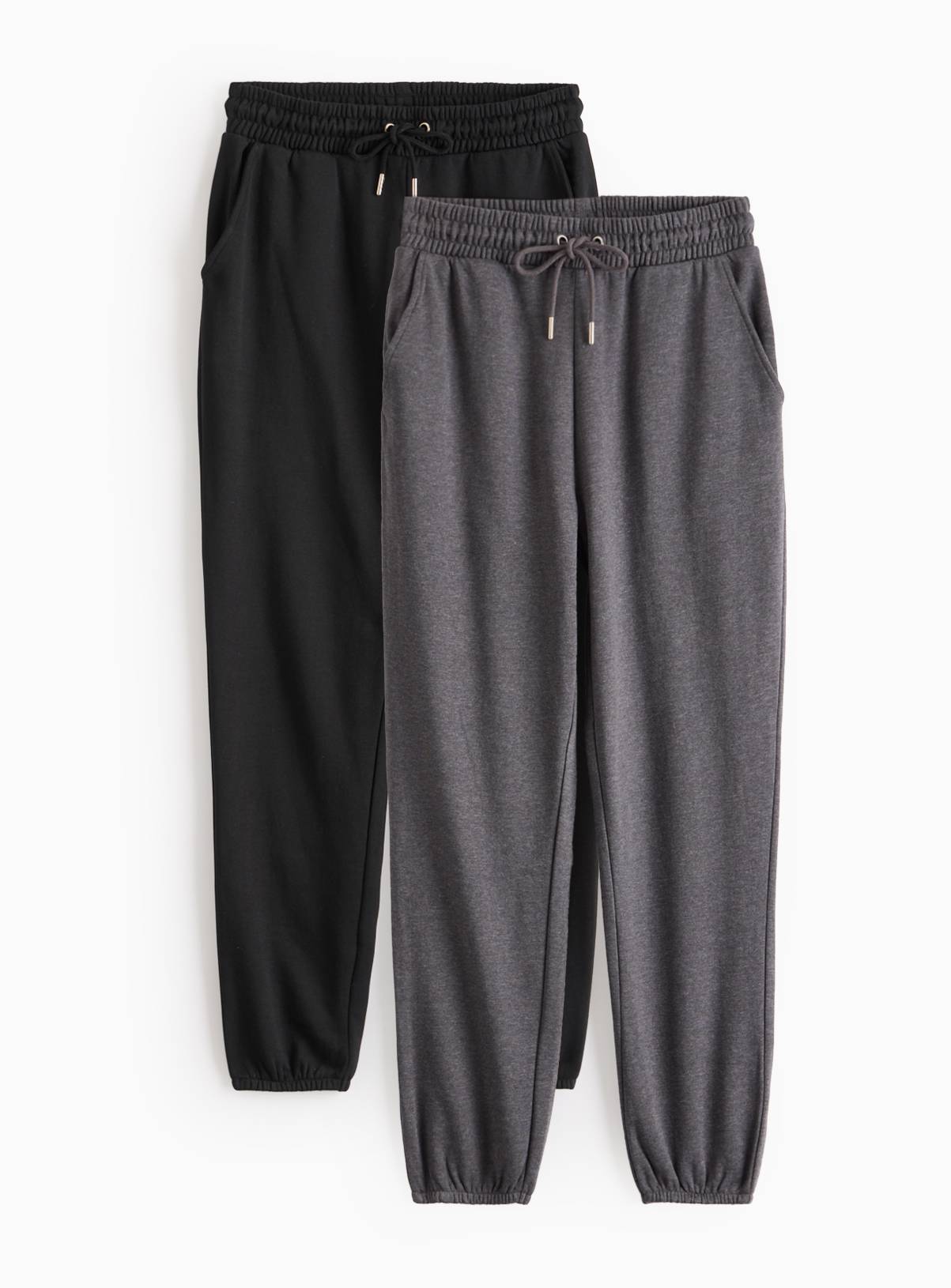 Black & Charcoal Grey Joggers 2 Pack  M - Image 1